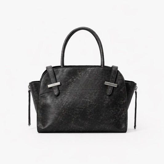 LeatherLikee Small Tote Bag｜Resin Snow™ LeatherLikee textured leather bag