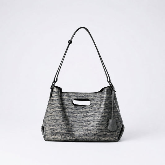 LeatherLikee Tote Bag｜Rift Vein™ LeatherLikee textured leather bag