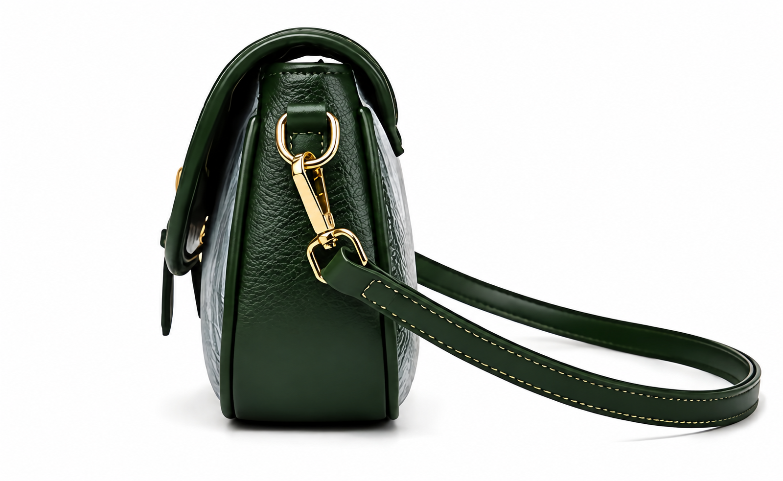 Frost Vein™ Textured Leather Shoulder Bag