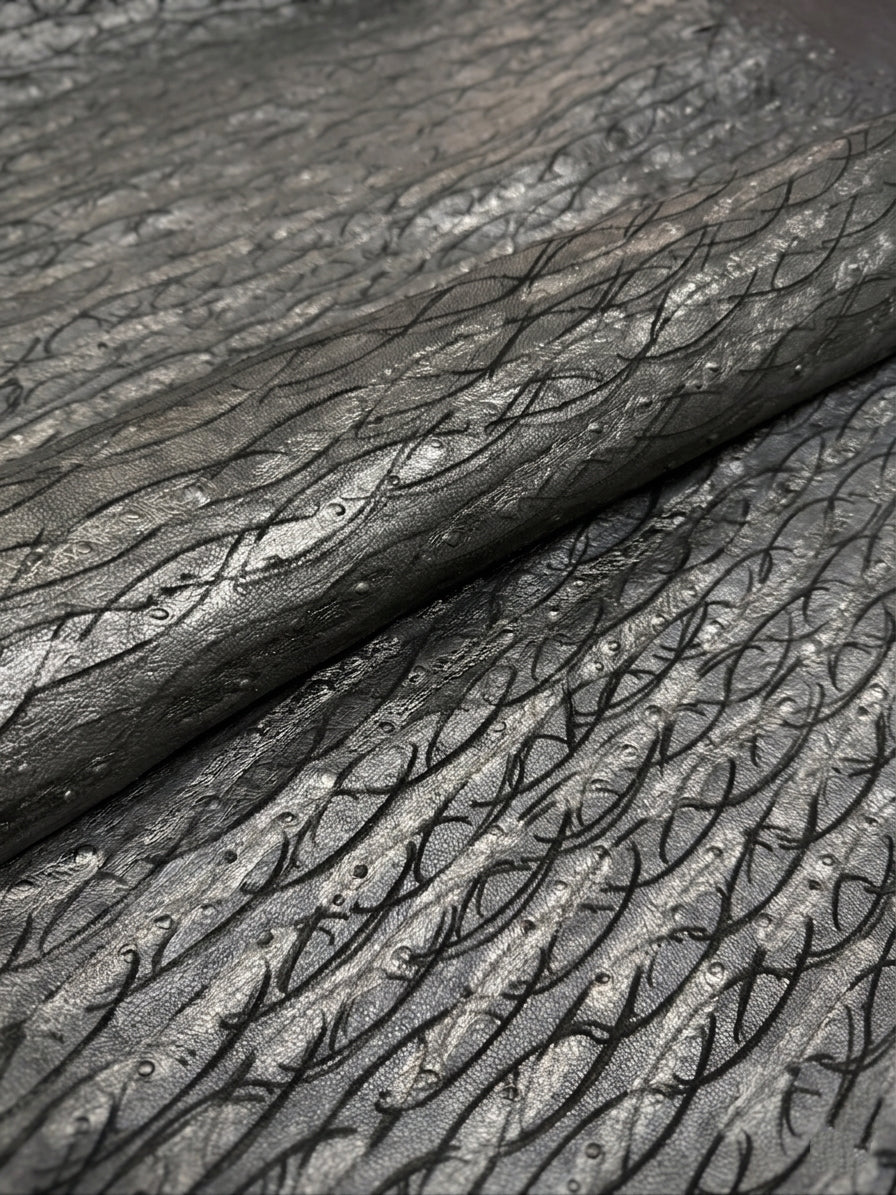 LeatherLikee experimental material archive showing depth, grain, and surface variation