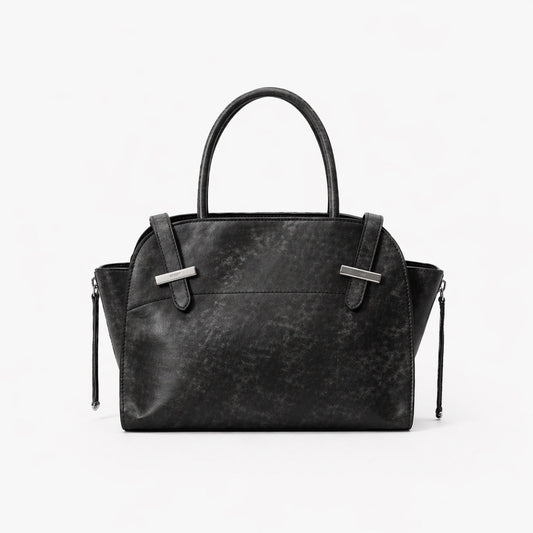Lotus Grain™ Small Textured Leather Tote Bag with textured leather surface