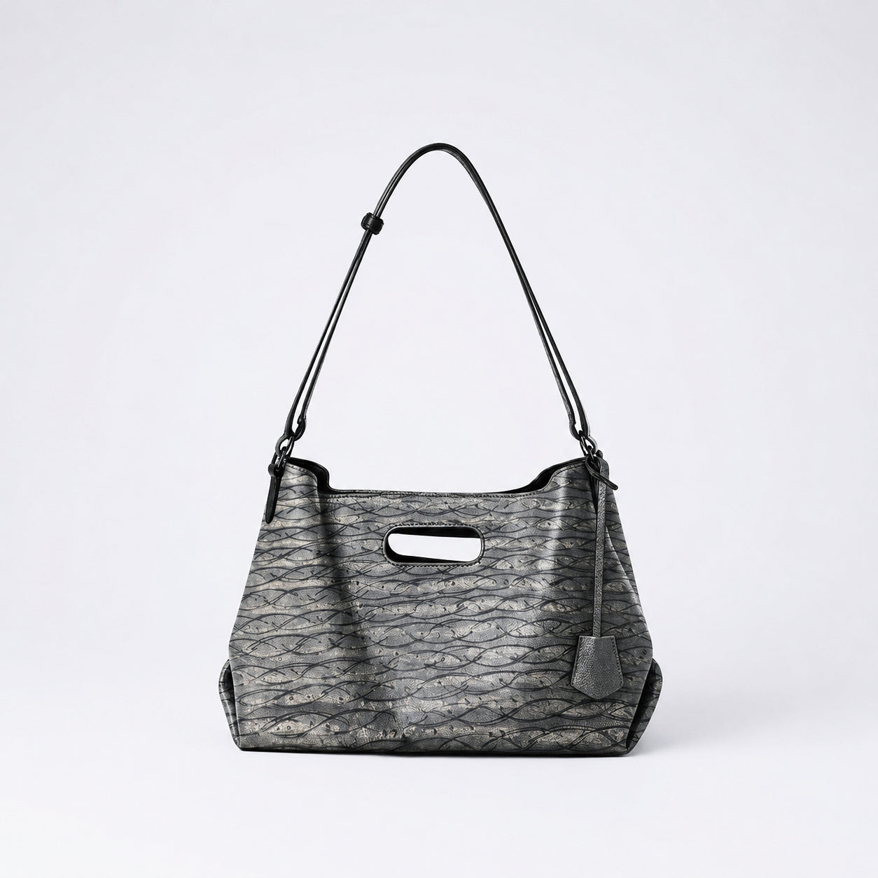 Rift Vein™ Soft Carry Textured Leather Tote Bag with textured leather surface