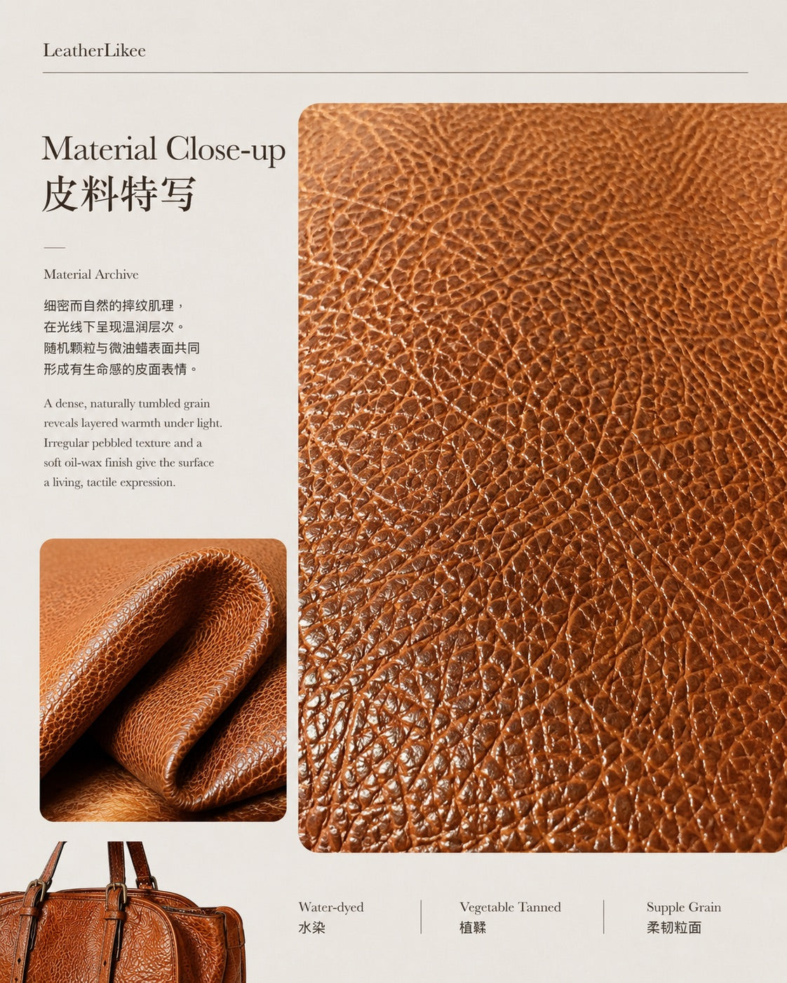 LeatherLikee Yuanbao Bowling Bag