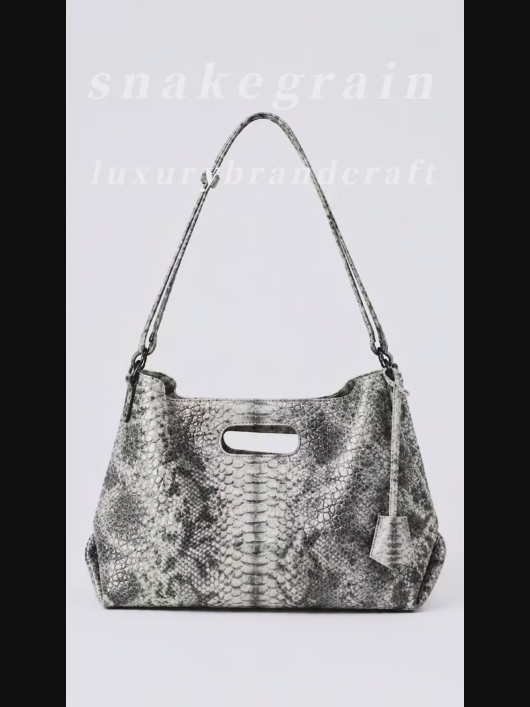 LeatherLikee Tote Bag｜Python Vein™ product video