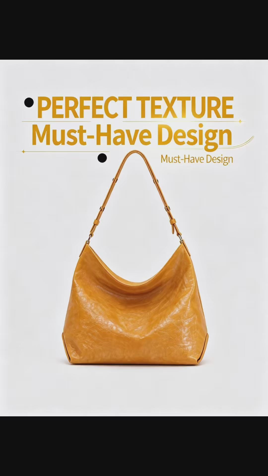 LeatherLikee Hobo Bag｜Wrinkle Veil™ product video