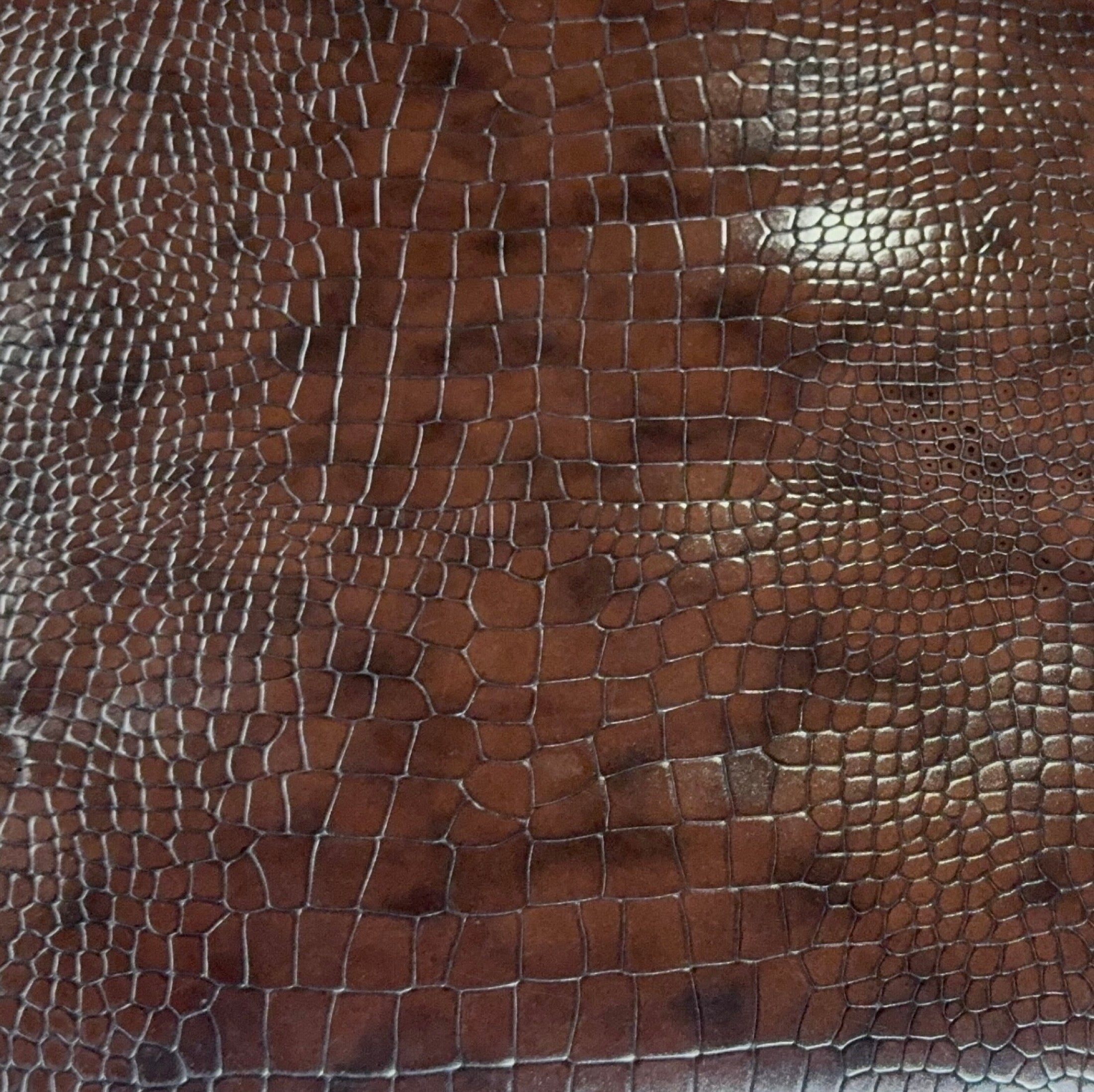 RC-01 Croc Cell crocodile belly pattern embossed leather