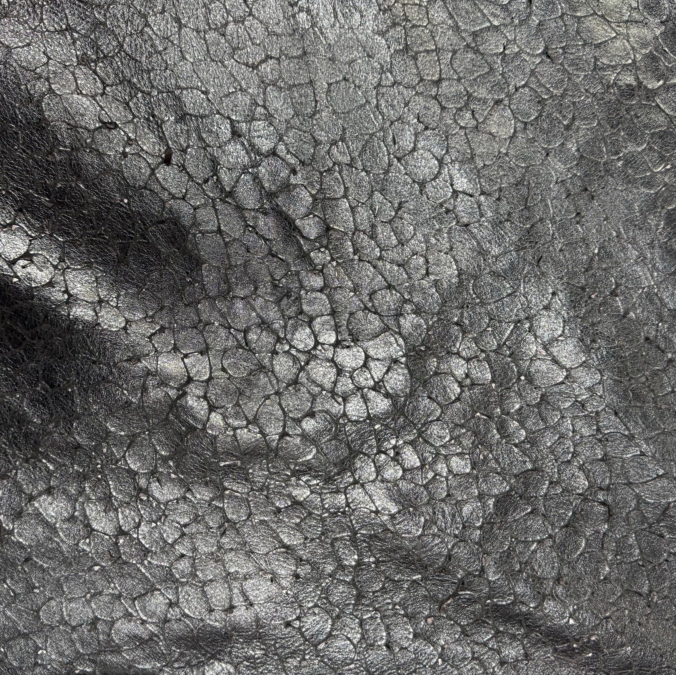 SS-01 Shard Scale fractured cutline leather with raised shard scale texture