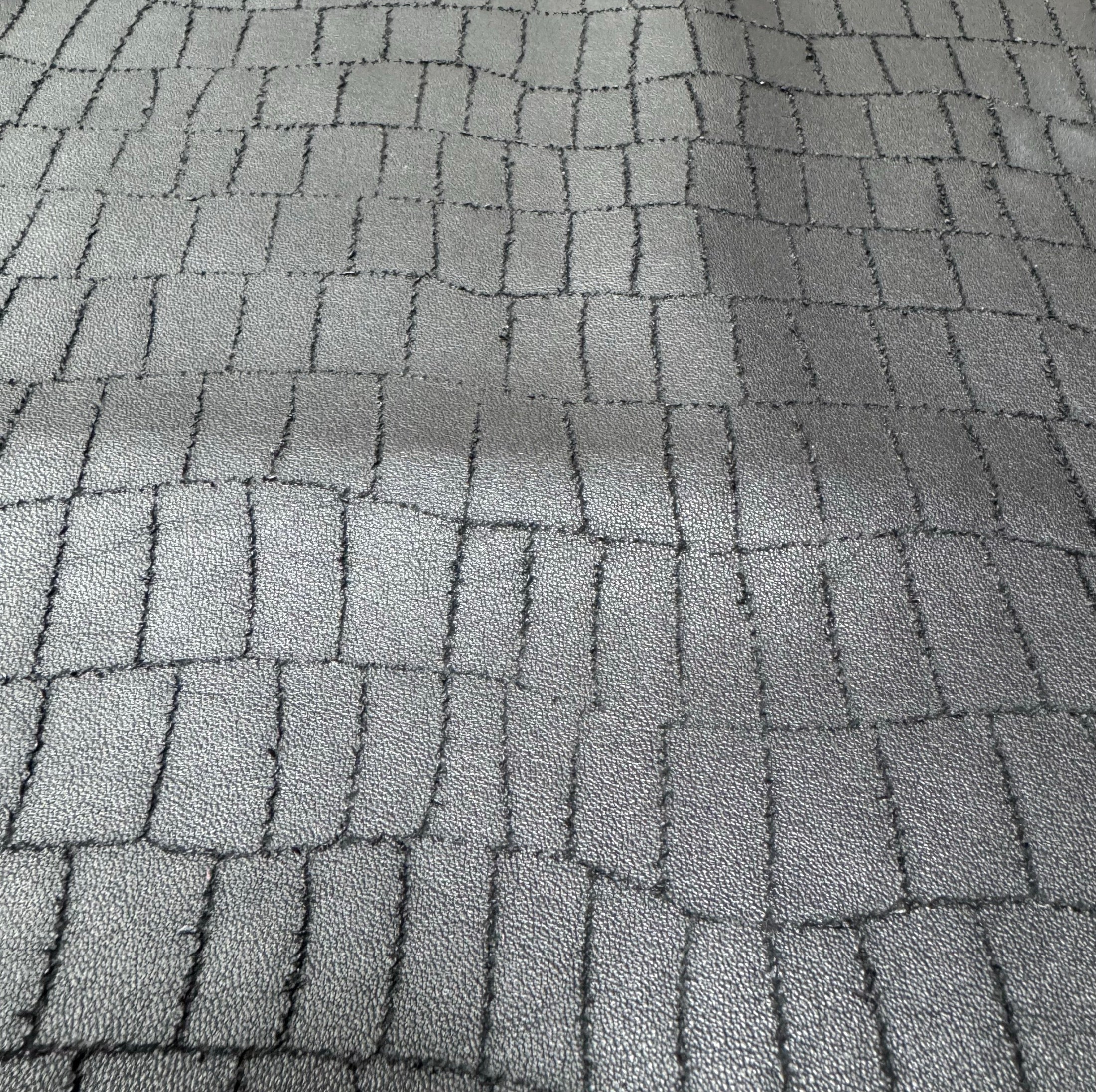 TV-01 Tread Vein grid cut leather with tread-like texture