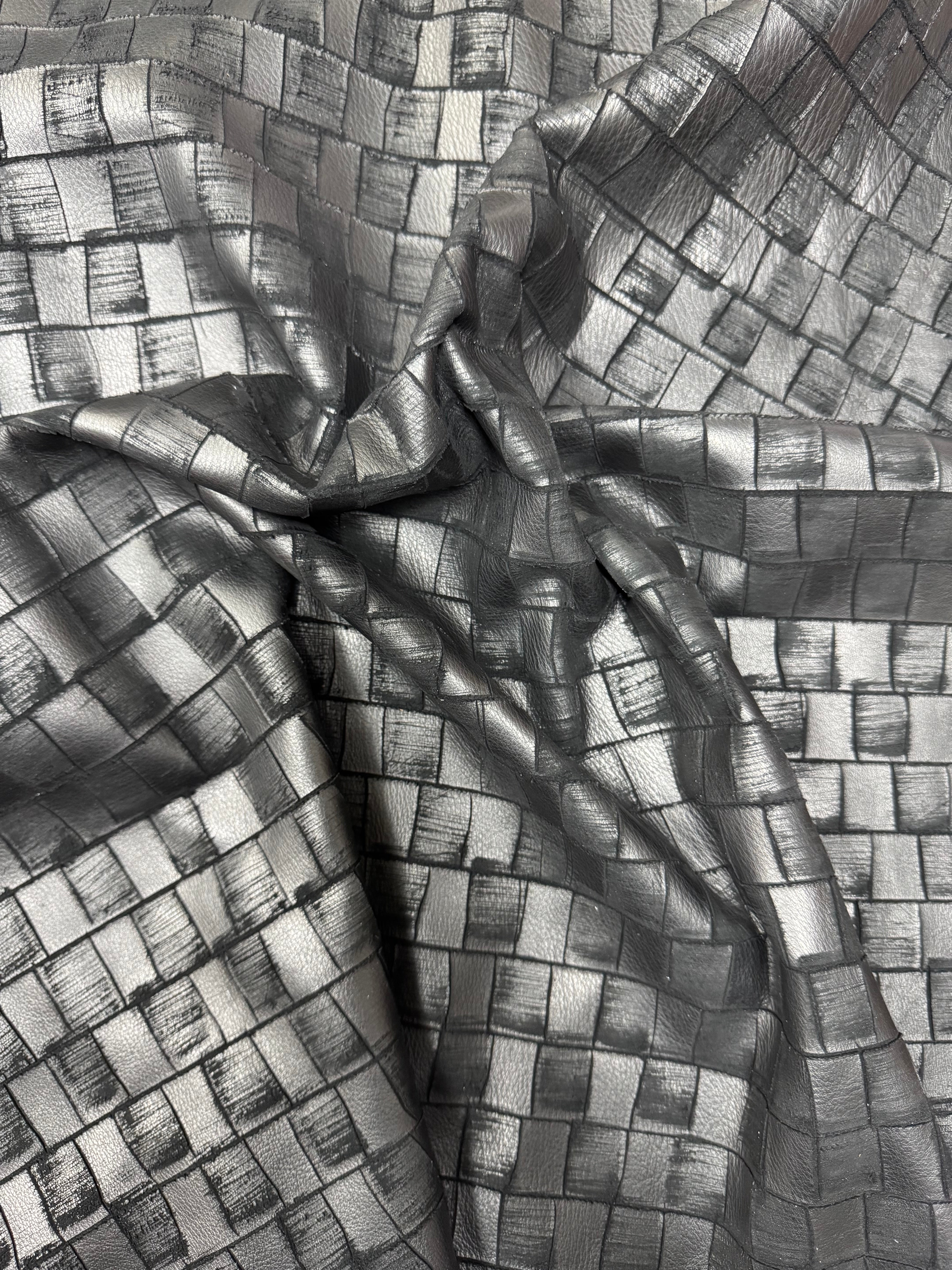 SH-01 Shadow Grid Detail 1 leather texture image