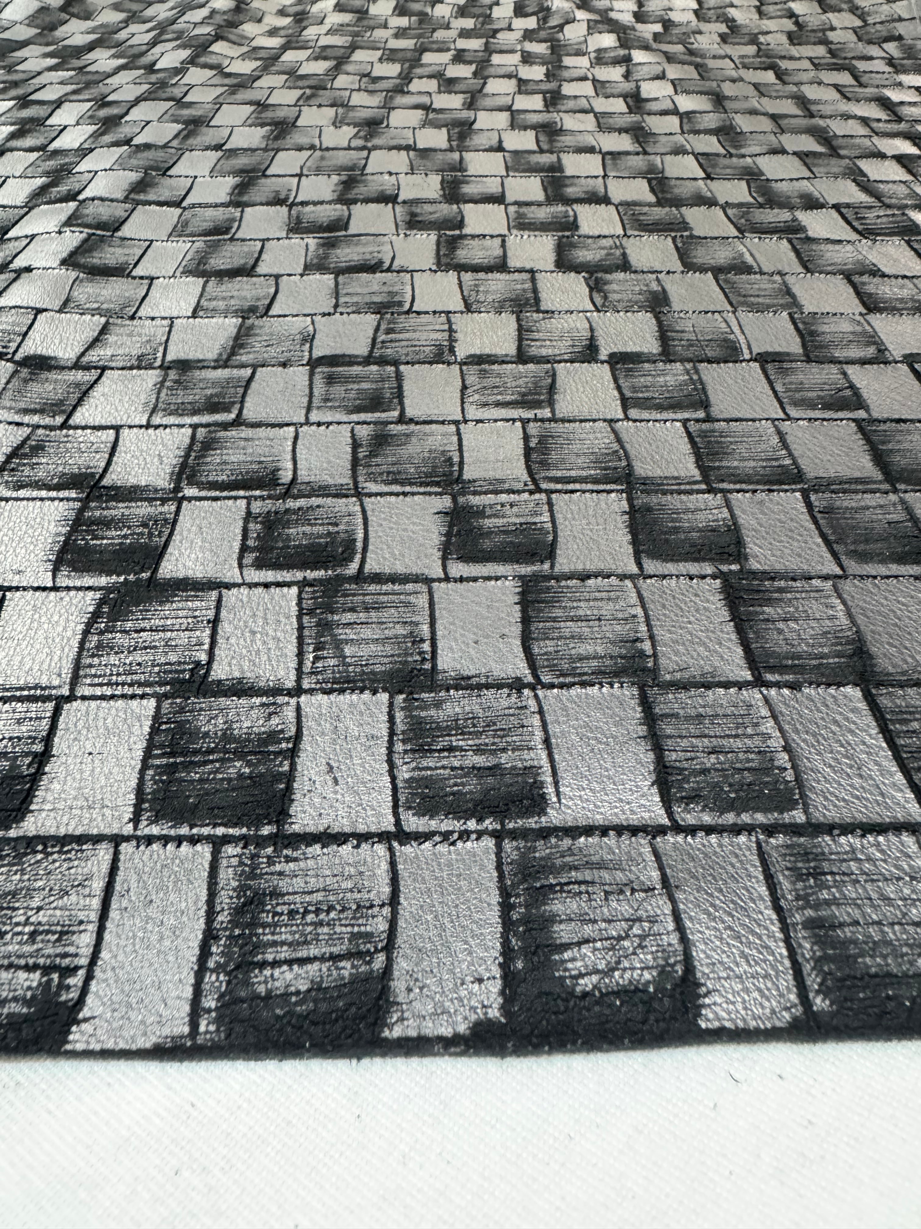 SH-01 Shadow Grid Detail 3 leather texture image